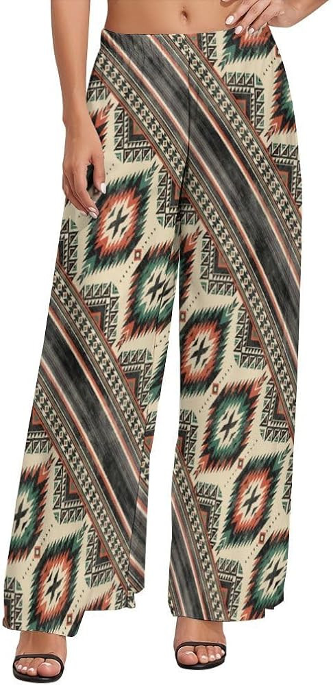 Women's Palazzo Pants, Soft Wide Leg Long Lounge Pant, Elastic High Waist Trousers | Amazon (US)
