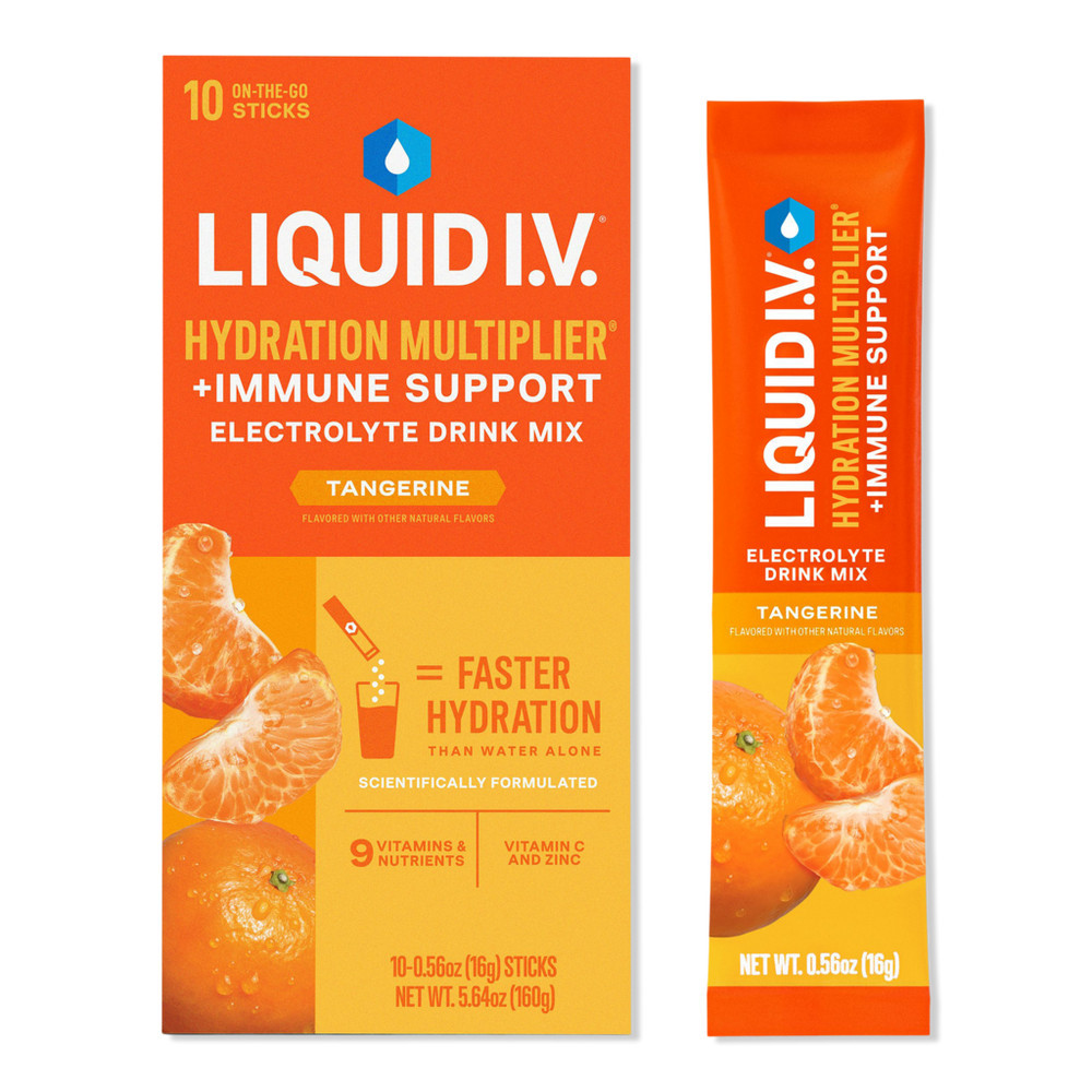 LIQUID I.V. Hydration Multiplier+ Immune Support Electrolyte Drink Mix Tangerine - 10 ct | Ulta