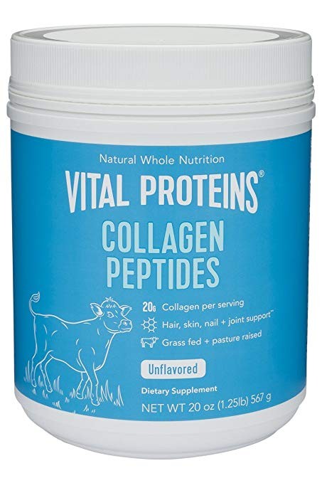 Vital Proteins Unflavored Collagen Peptides, 20 oz with Bovine Hide Collagen Peptides | Amazon (US)