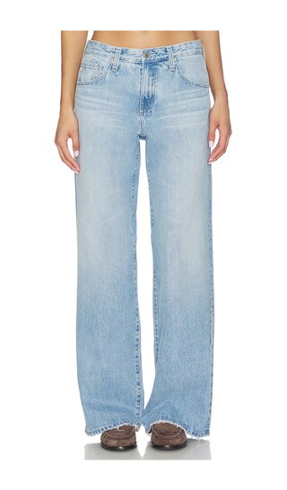 AG Jeans Adria Low Rise Wide Leg Jeans in Blue. - size 25 | Revolve Clothing (Global)