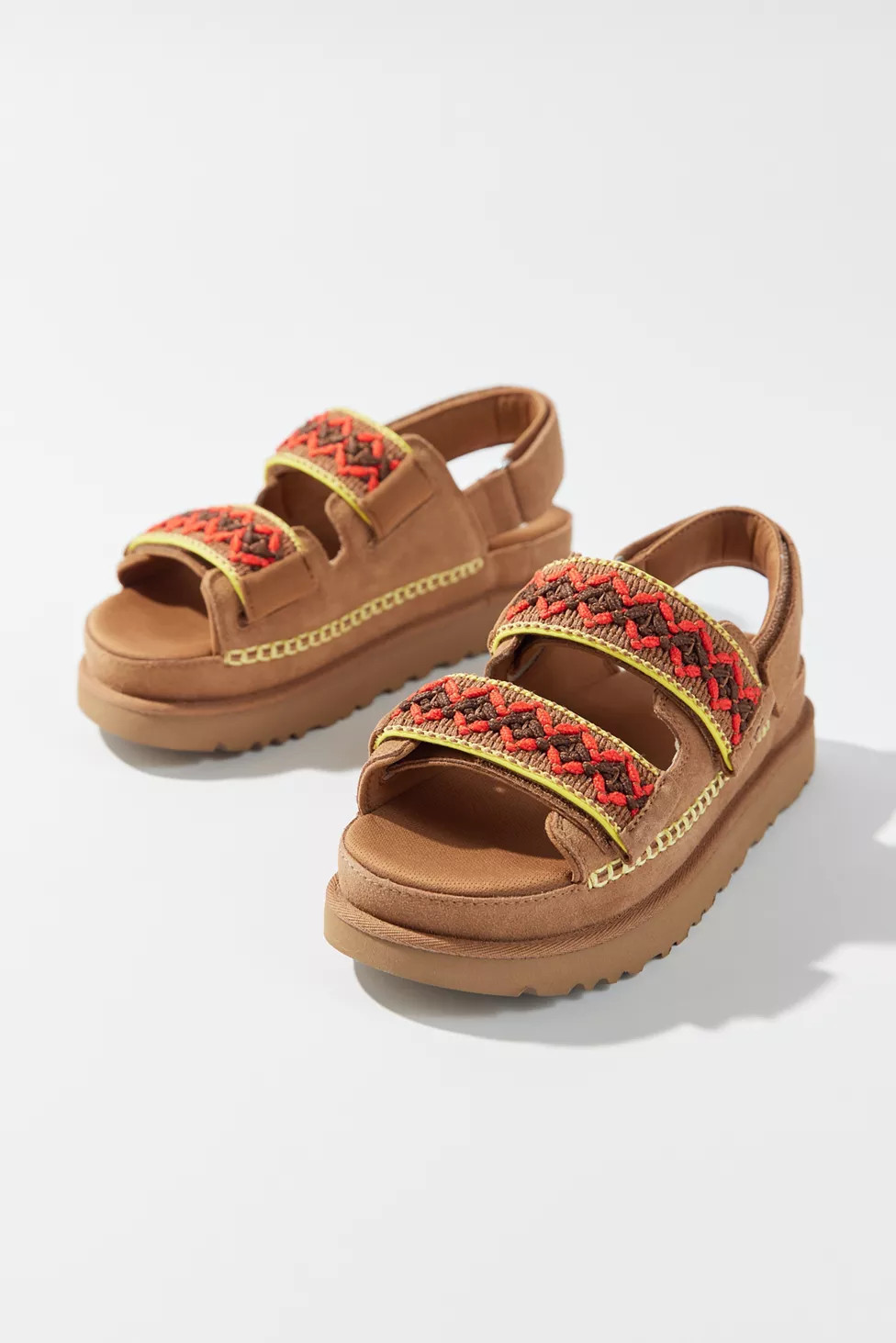 UGG Goldenstar Embroidered Suede Sandal | Urban Outfitters (US and RoW)