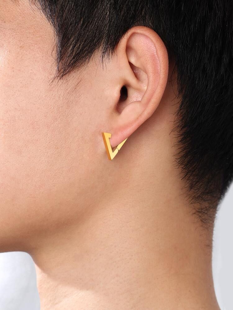 Men Geo Decor Earrings | SHEIN