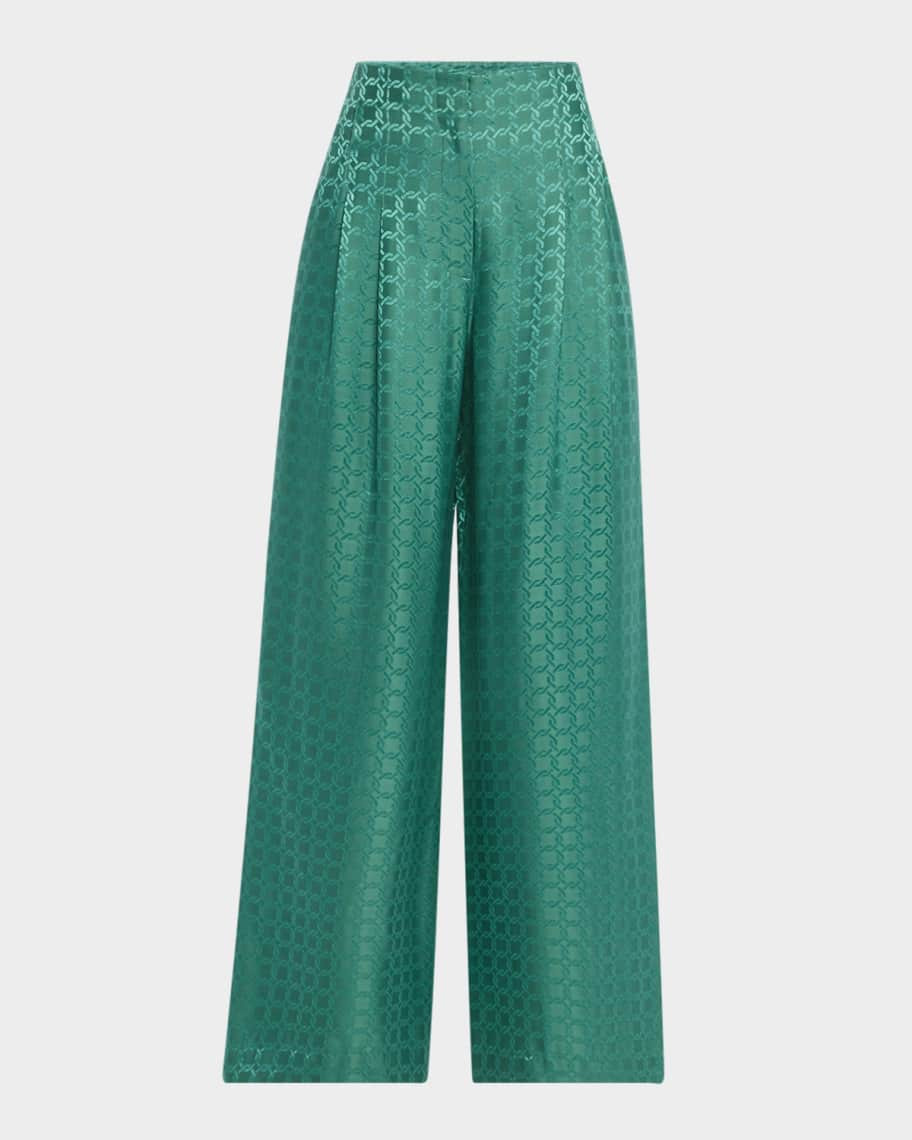 Veronica Beard Colter Wide-Leg Pants | Neiman Marcus