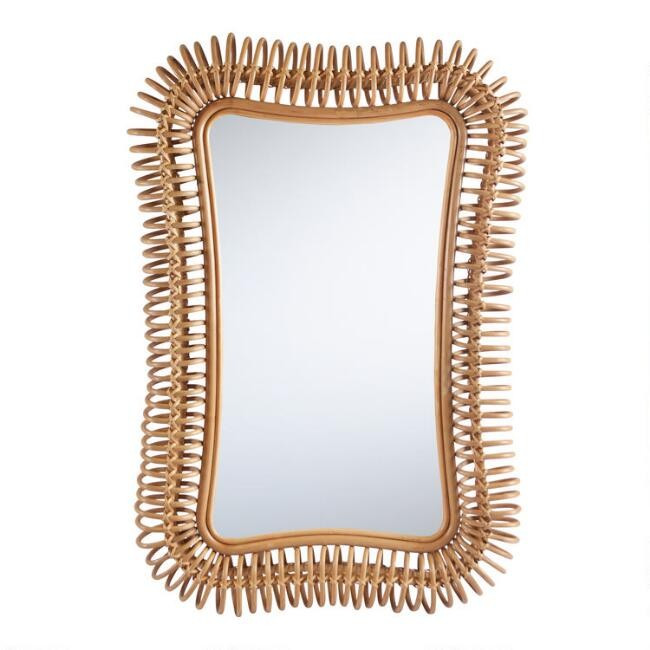 Coiled Rattan Wall Mirror | World Market