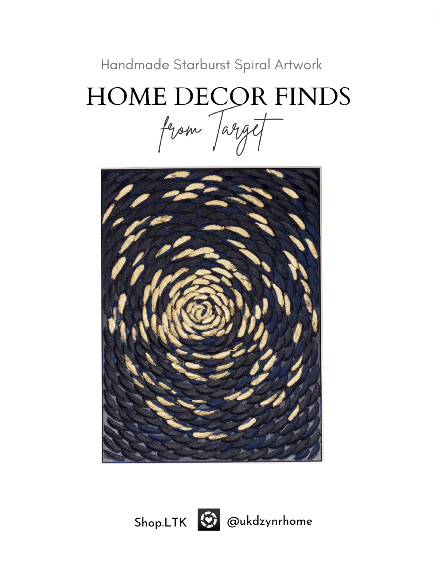 Handmade Starburst Spiral Artwork



#LTKhome