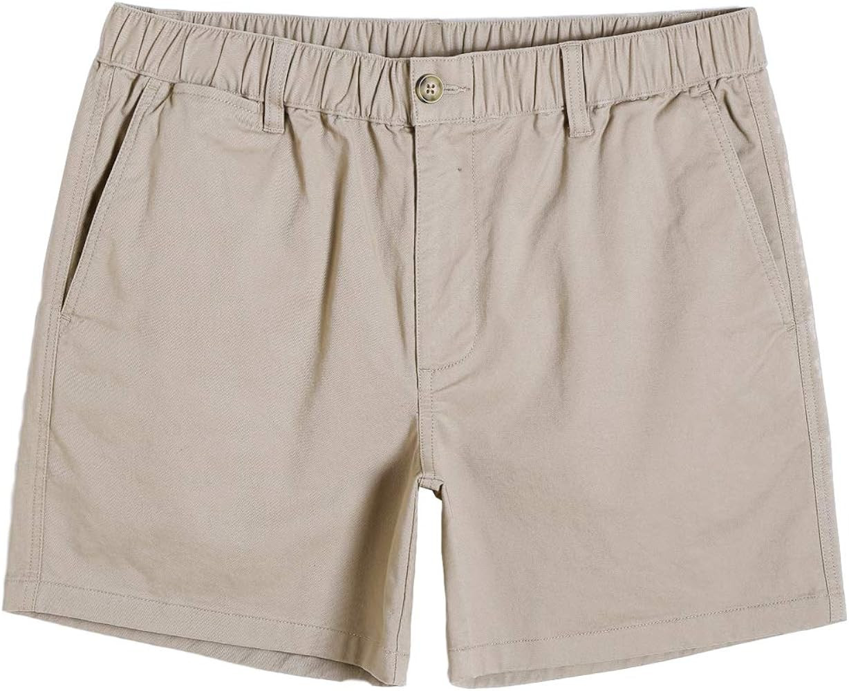 maamgic Men's Classic-fit 5.5" Cotton Casual Shorts Elastic Waistband with Multi-Pocket Daily Wea... | Amazon (US)
