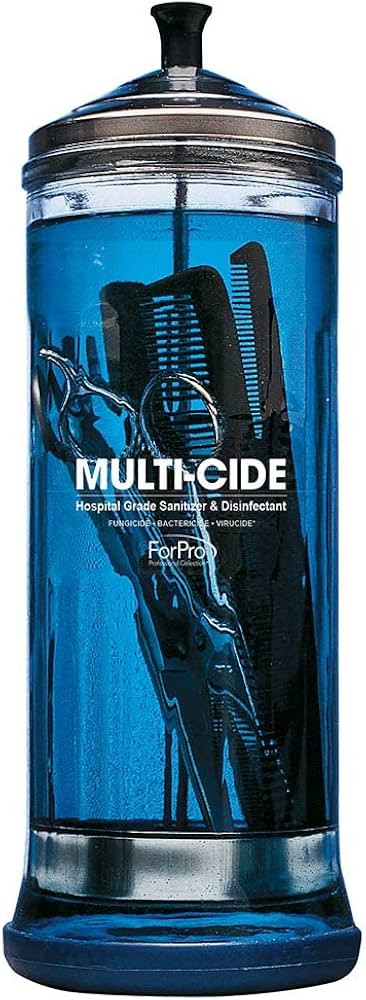 ForPro Multi-Cide Tall Glass Jar, for All Hairstyling Tools Including Brushes, Combs & Shears, 37... | Amazon (US)