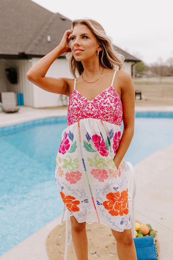 Sunshine And Daisies Embroidered Dress | Impressions Online Boutique