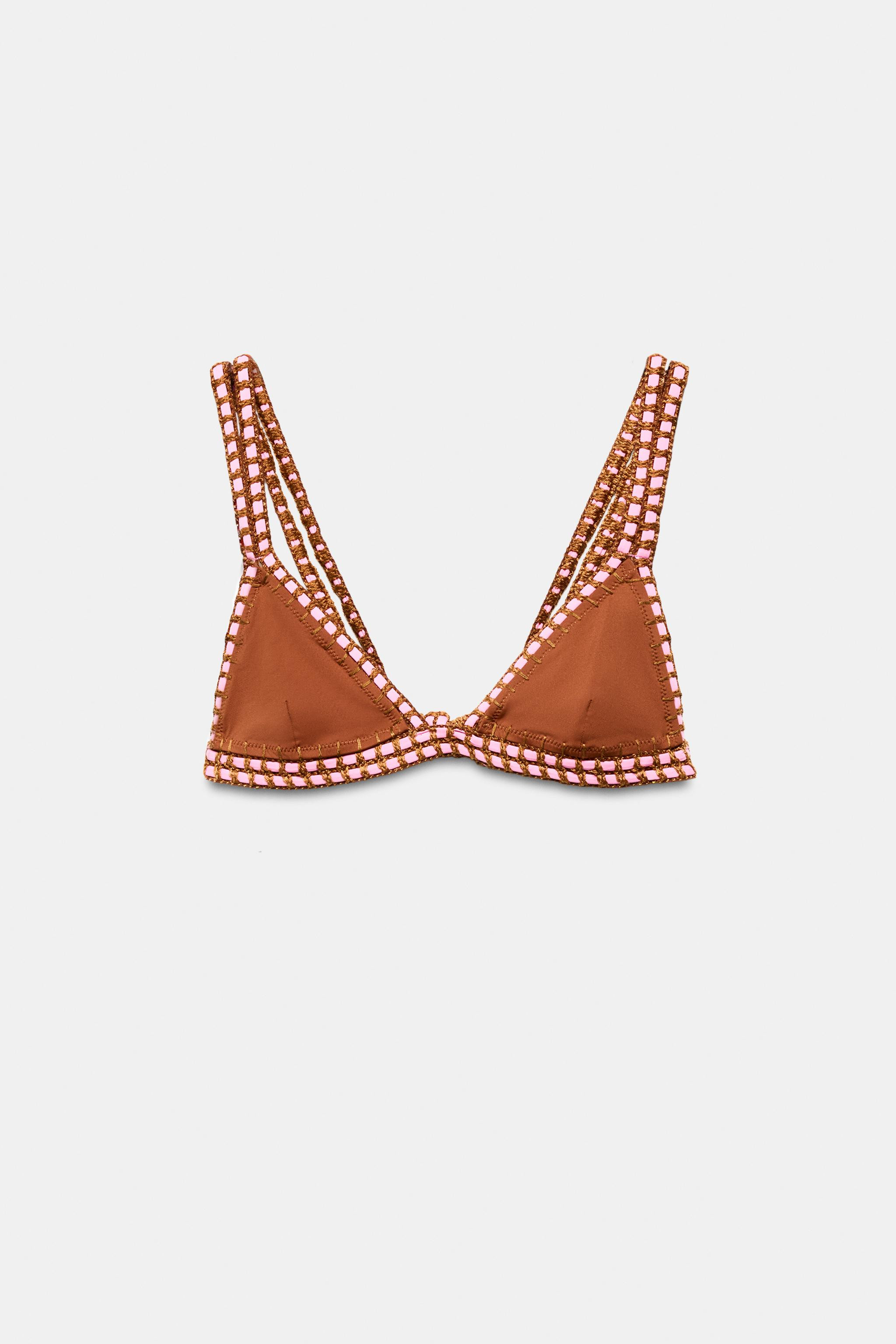 CROCHET BIKINI TOP | Zara US