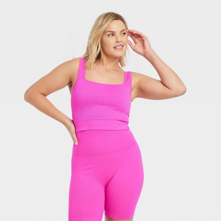 Women's Seamless Cropped Tank Top - All in Motion™ | Target