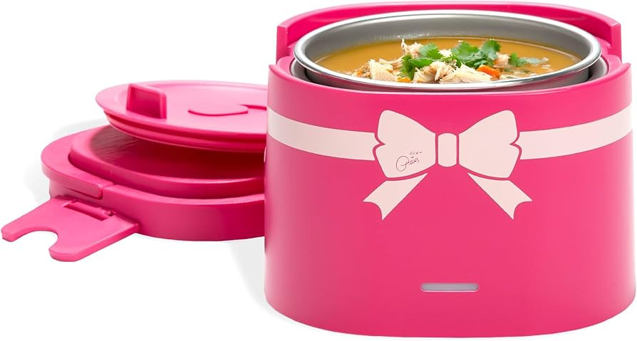 Paris Hilton Electric Lunch Warmer, 20-Ounce Stainless Steel Portable Food Container With Sealing... | Amazon (US)