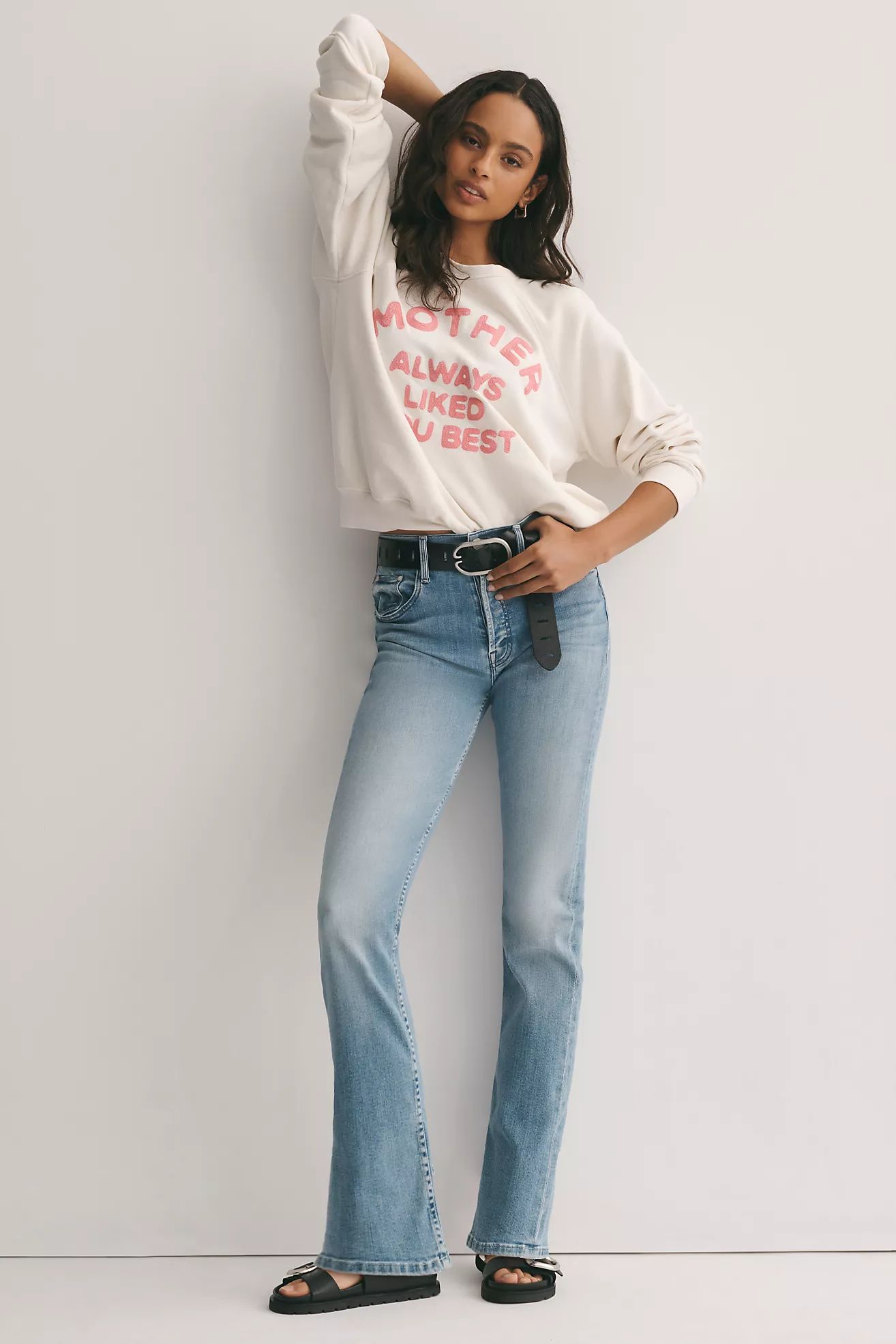 MOTHER Tomcat Skimp High-Rise Straight-Leg Jeans | Anthropologie (US)