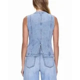 Pistola womens  Gia Fitted Collarless Vest, s, Blue - Walmart.com | Walmart (US)
