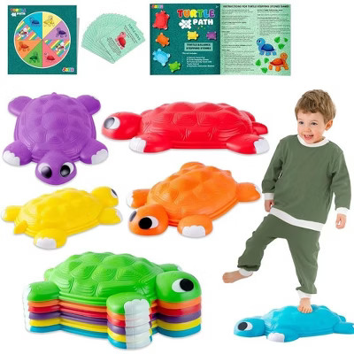 SYNCFUN 6 Pcs Kids Turtle Balance Stepping Stones, Toddler Obstacle Course Coordination Game Toys for Kids Indoor or Outdoor Play | Target