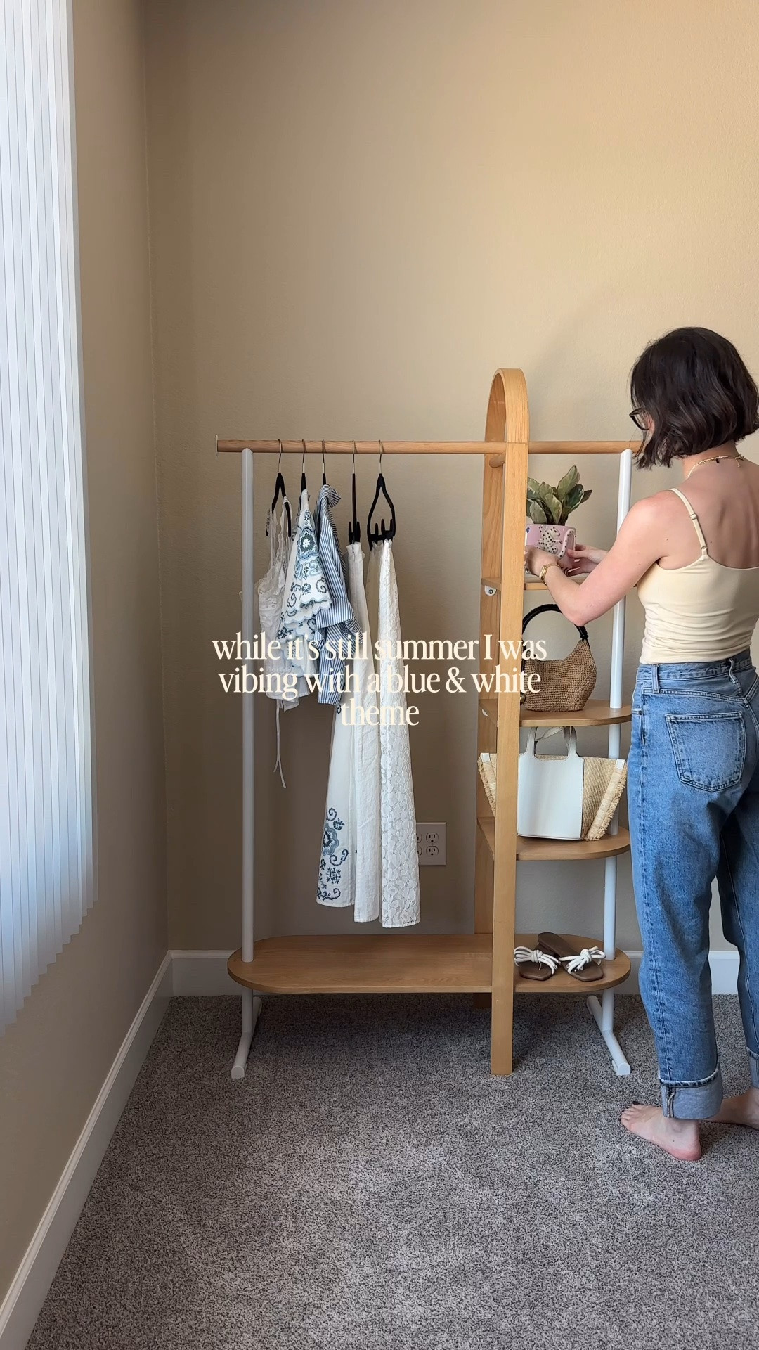 I’ve been eyeing this wardrobe for awhile and I’m so happy I decided to get it 😍 Can’t wait to use this as my new backdrop for filming content! And excited to swap out the clothes/accessories each season.

#LTKdayinmylife #LTKHome #LTKootd