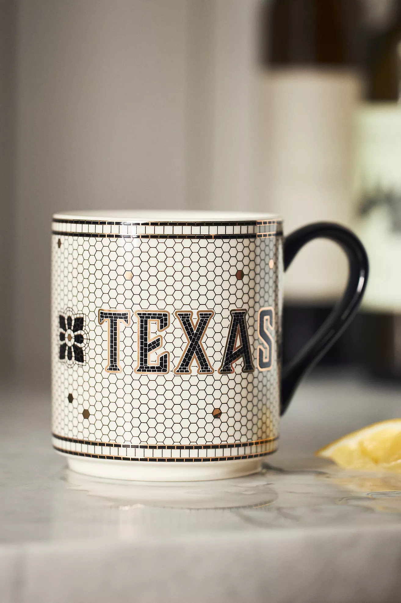 The Bistro Tile Stoneware Mug: Texas States Edition | Anthropologie (US)