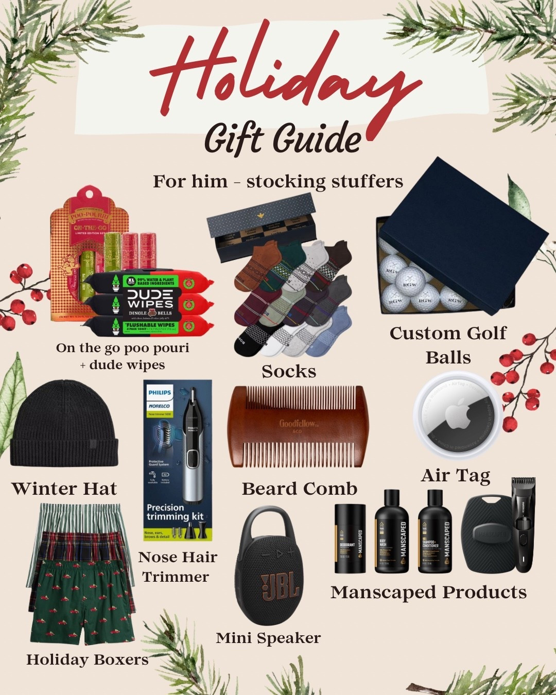 Stocking stuffers for him!

#LTKGiftGuide #LTKHoliday #LTKCyberWeek