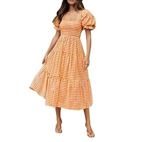 ZESICA Women's Bohemian Summer... | Amazon (US)