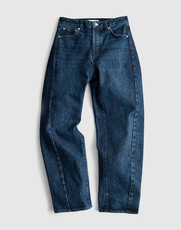 Petite Pieced Barrel-Leg Jeans | Madewell