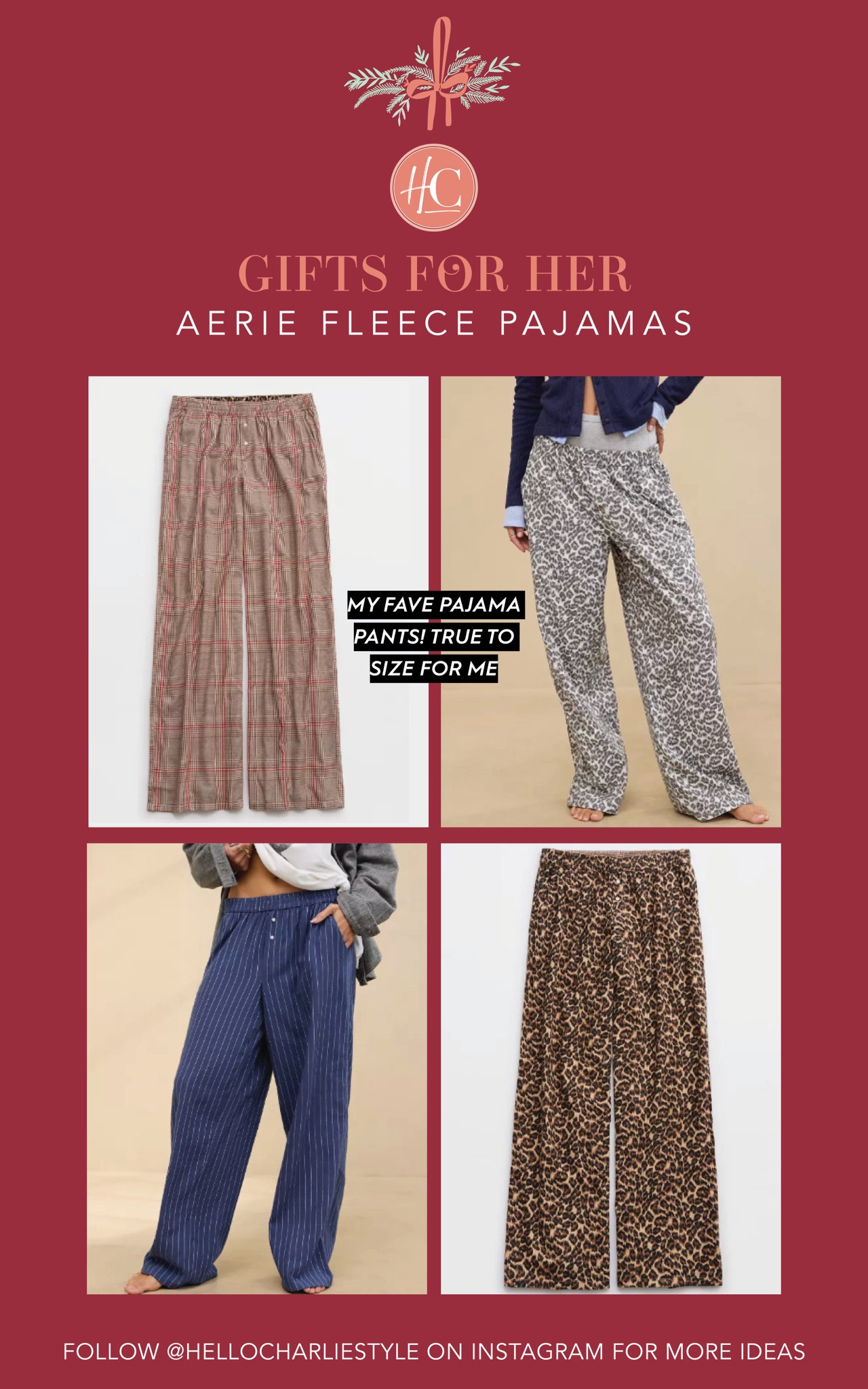 Gifts for Her - Aerie Fleece Pajama Pants. These are my fave. Comfy, lightweight, are fun to pair with graphic tees and crewnecks too. Perfect gift idea! 🖤


#LTKHoliday #LTKFindsUnder50 #LTKGiftGuide