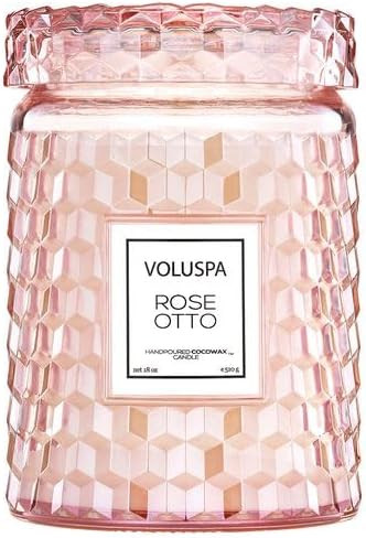 Voluspa Rose Otto, Large Candle Jar, 18 Ounce, 100 Hour Burn Time, Coconut Wax for Clean Burning,... | Amazon (US)
