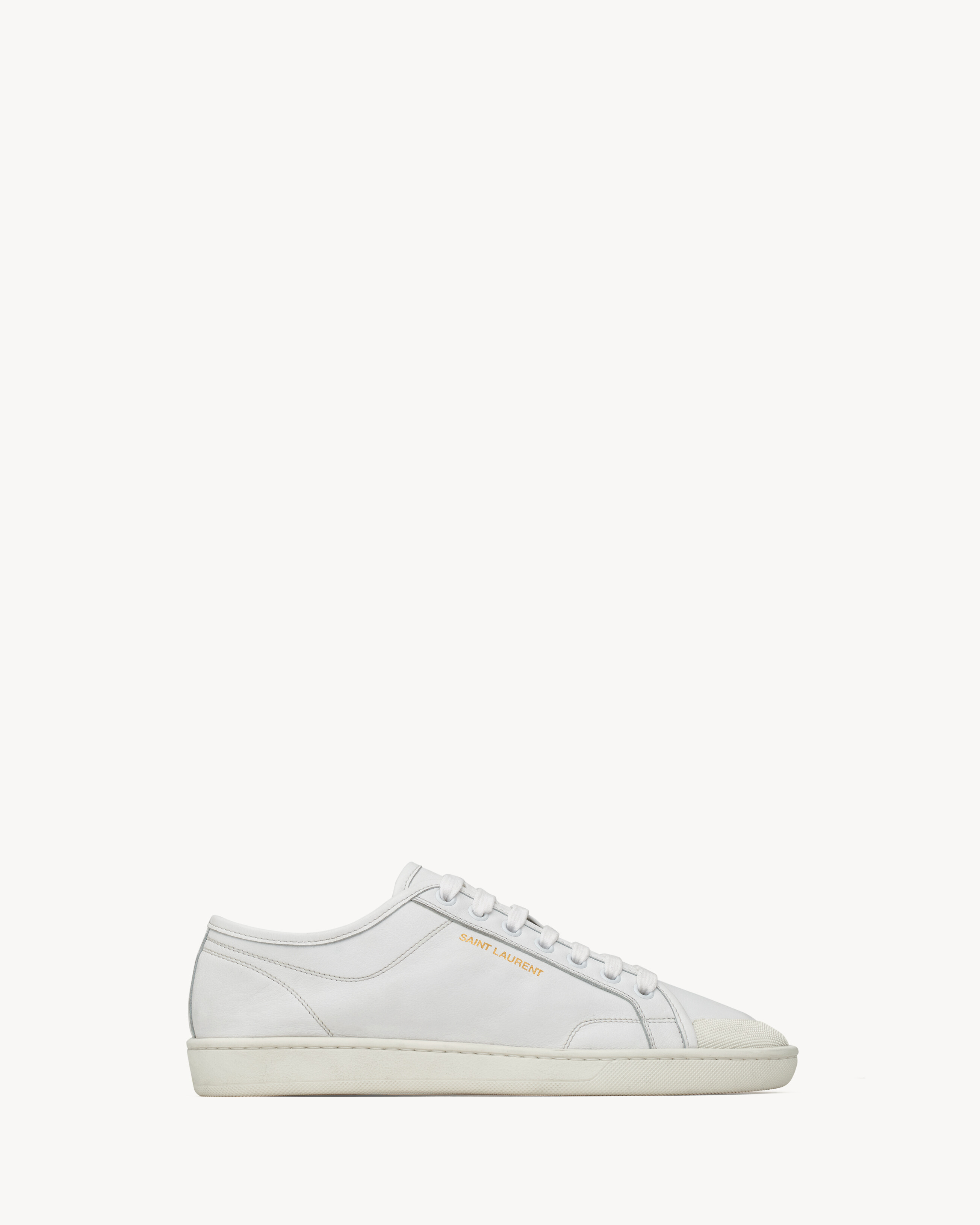 gym sneakers in smooth leather | Saint Laurent Inc. (Global)