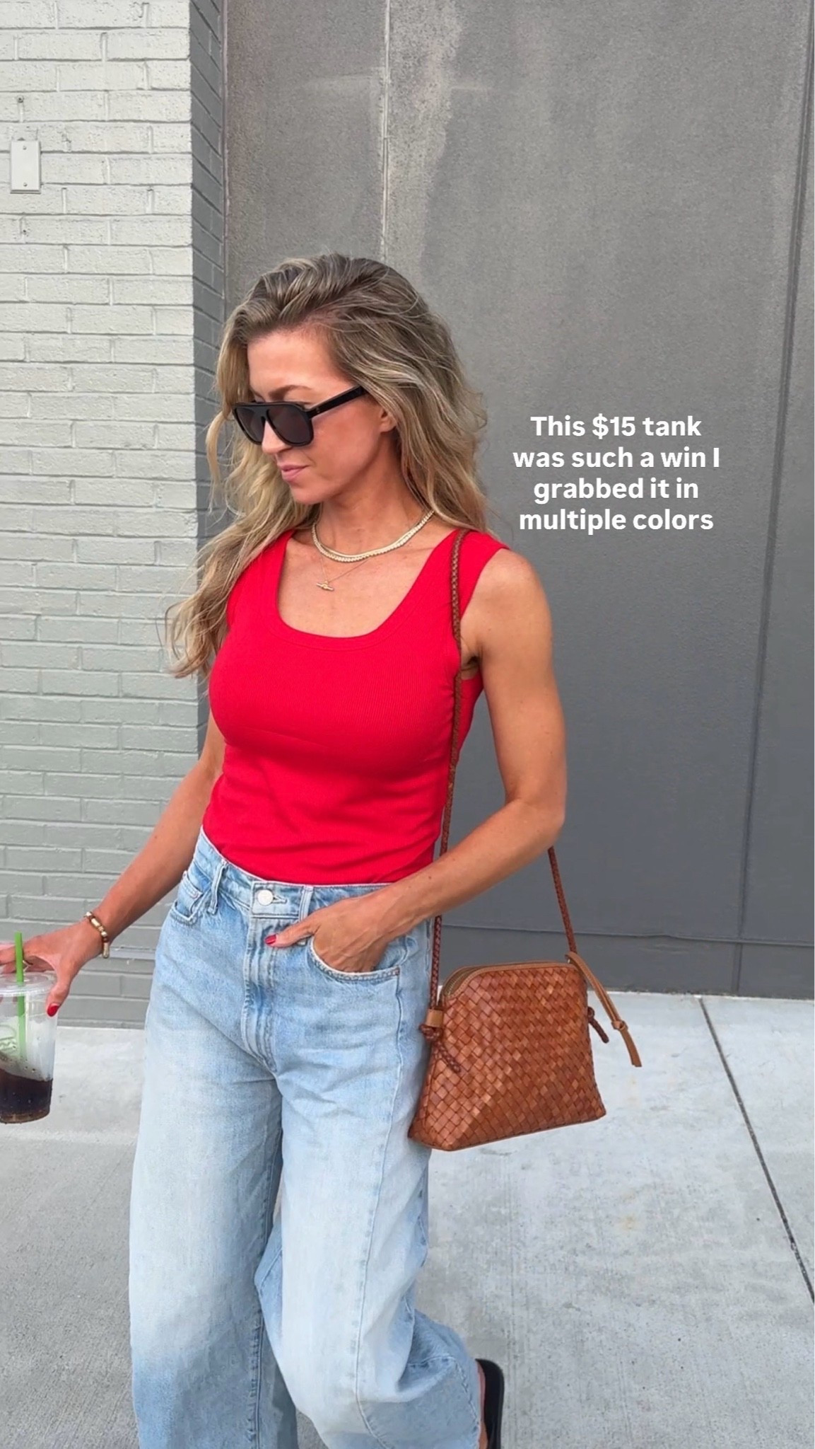 The best $15 tank! 
Tank: runs TTS, wearing size small
Denim: run TTS, wearing size 25

#LTKootd #LTKgrwm #LTKSeasonal