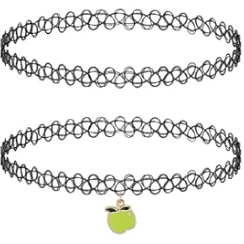 BodyJ4You 12PC Choker Necklace Set Henna Tattoo Stretch Elastic Jewelry Women Girl Gift Pack | Amazon (US)