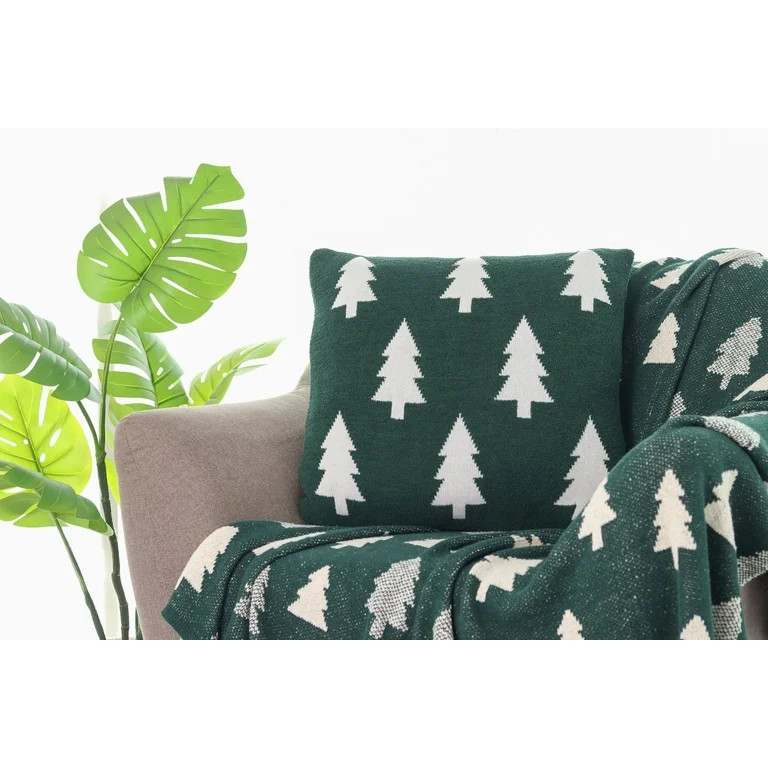 Comfy World Collection Evergreen XL Accent Pillow - 100% Cotton with Polyester Fill 30"x30", Ultr... | Walmart (US)
