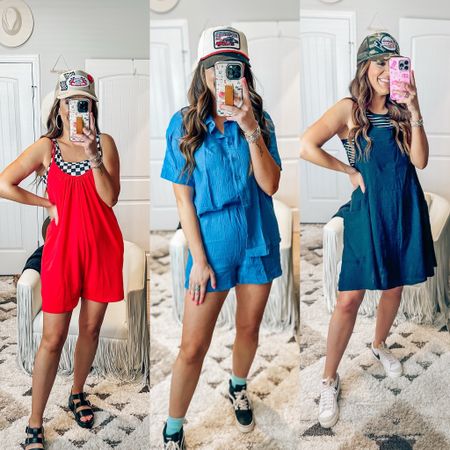 Amazon  summer outfits , outfits for nascar , black dress , vacation , travel , casual outfit idea - sneakers hat 

#LTKSeasonal #LTKFindsUnder50 #LTKFestival