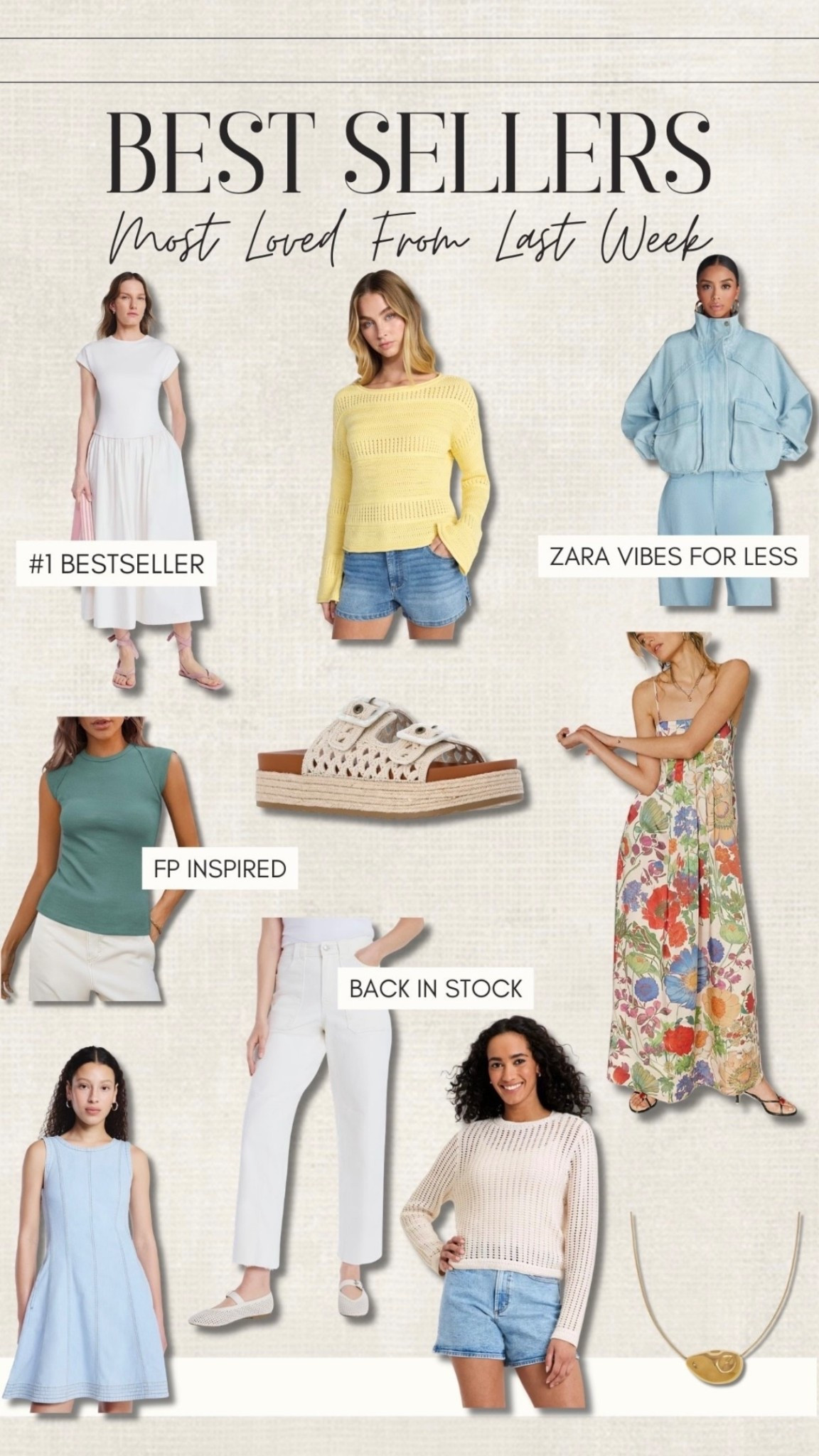 ✨SCROLL TO SHOP✨

The top fashion bestsellers of the week are here 🙌🏼✨🤍💫 I’ve have bought & worn every single one of these and can vouch for how great they are! 



#LTKSeasonal #LTKgrwm #LTKootd