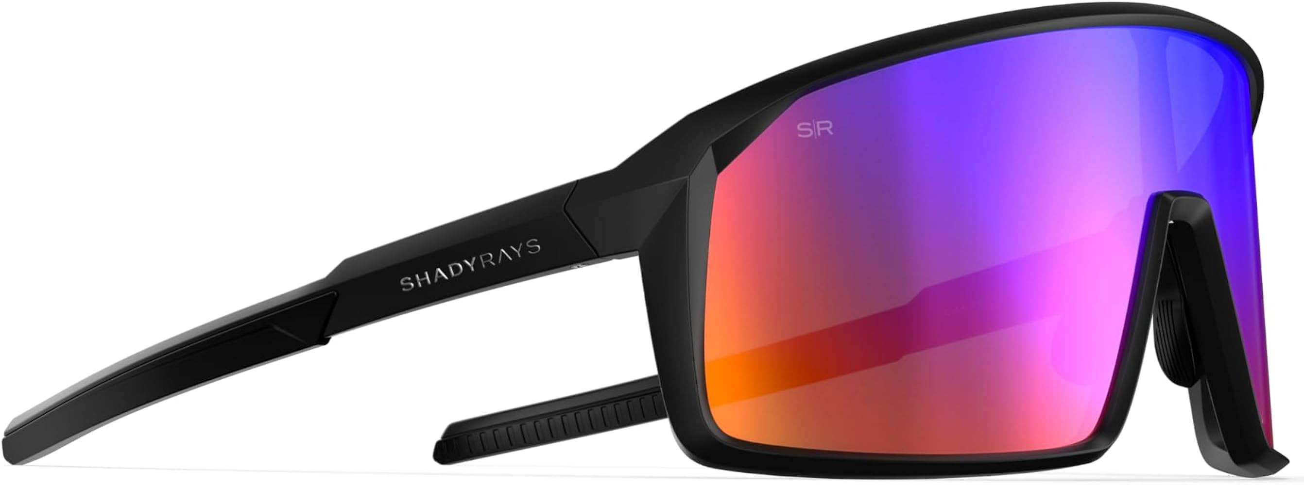 Shady Rays Rival Mens | Single Lens Shield Panoramic Polarized Sunglasses | Amazon (US)