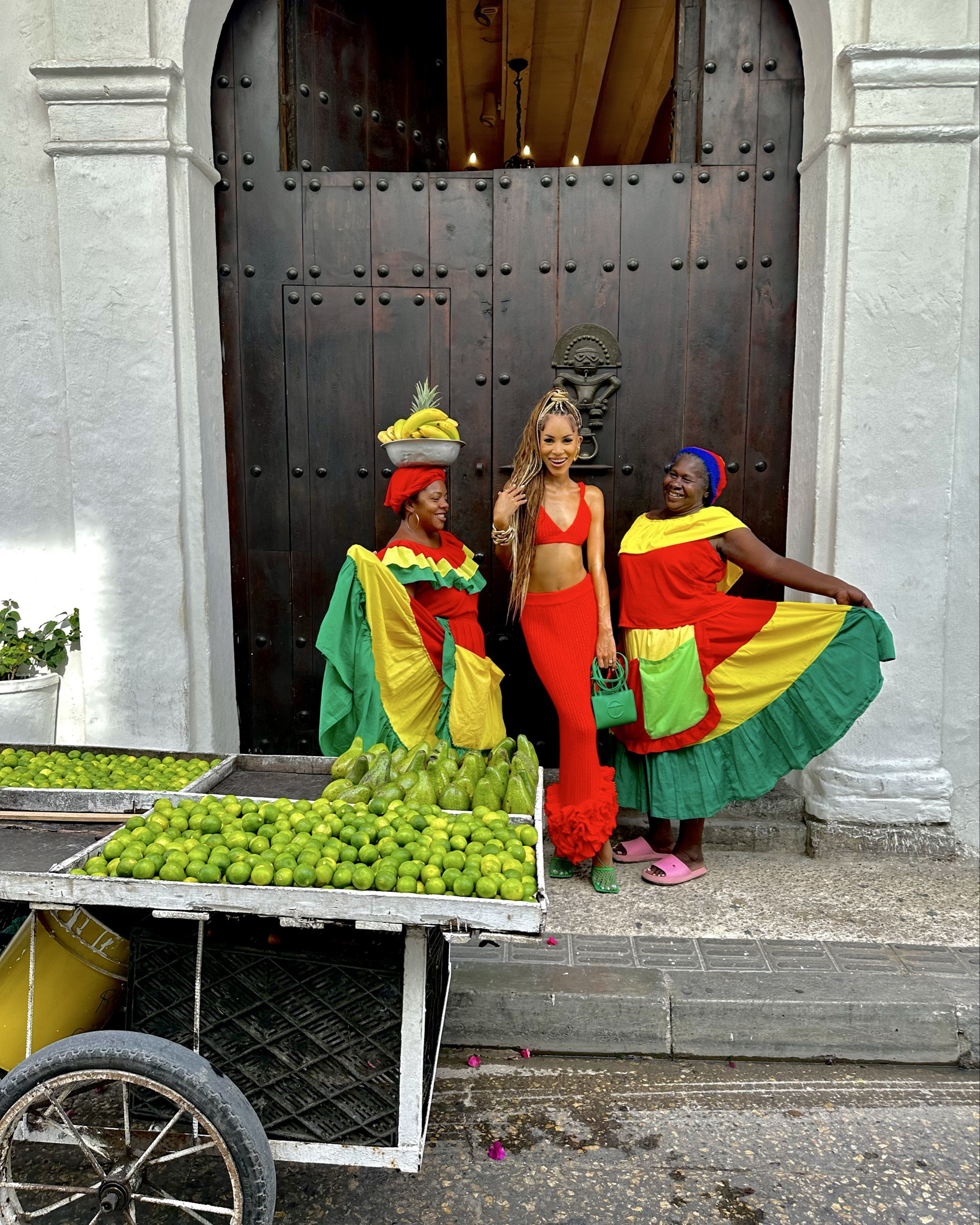 Take me back to colombia!  

Shoes no longer available 
Two piece set from Hanifa . 

#LTKStyleTip #LTKBeauty #LTKTravel
