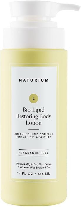 Naturium Bio-Lipid Restoring Moisturizing Body Lotion with Shea Butter, Fragrance Free, 14 oz | Amazon (US)