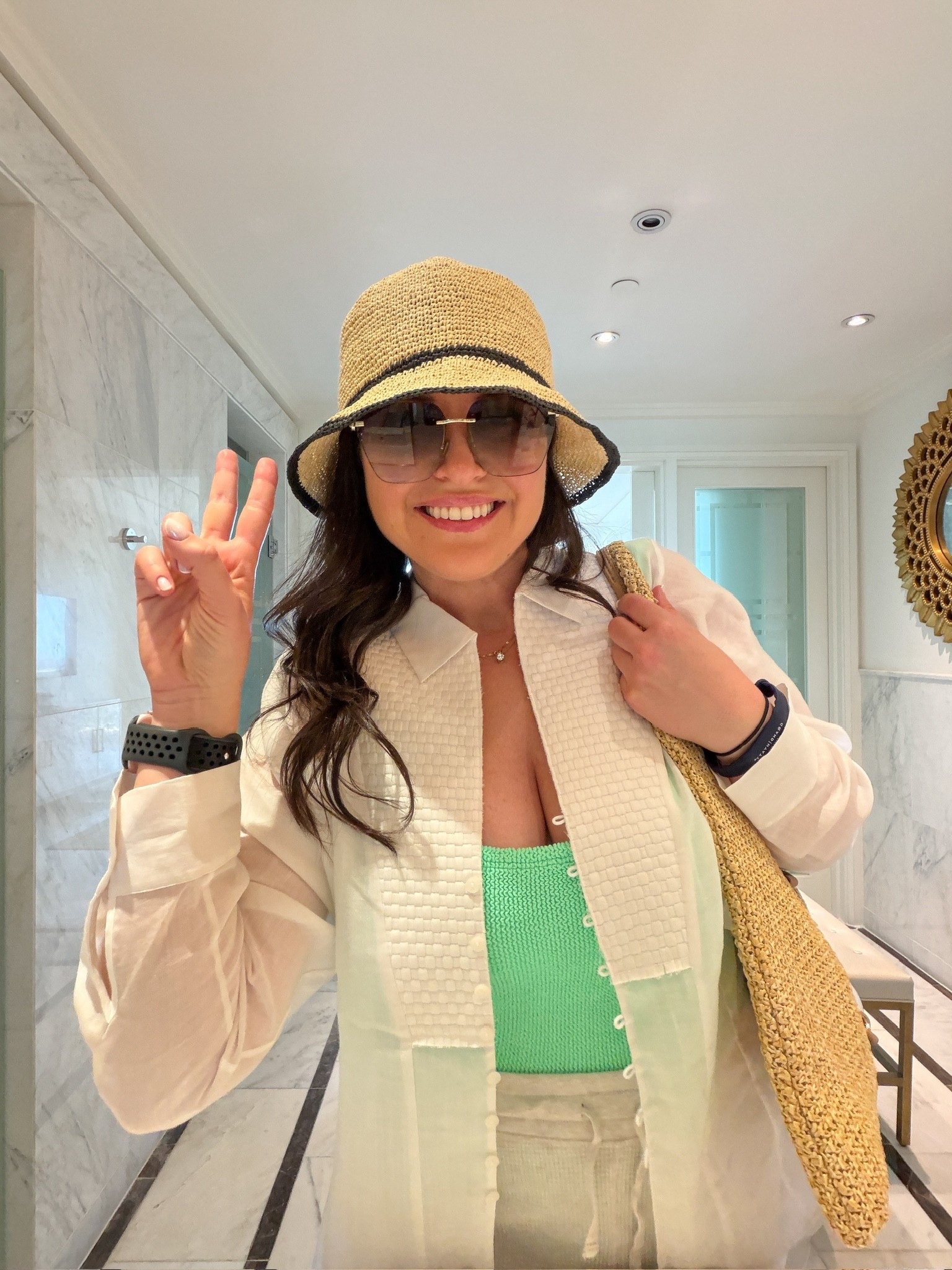 Proof that accessories can make an outfit — obsessed with this one. 👜 #ltkhat #hats #fashion #style #vaca #ltktravel