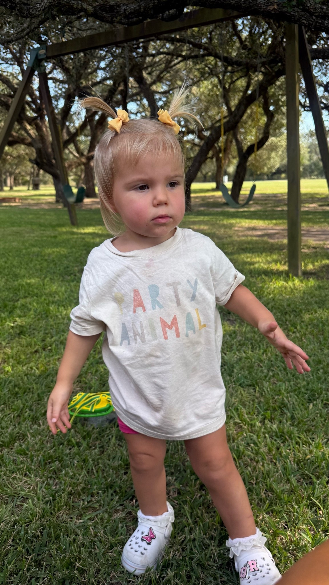 Hahaha I got this shirt for Cape to wear during Quinn’s 2nd birthday and sis has taken over it 🥰