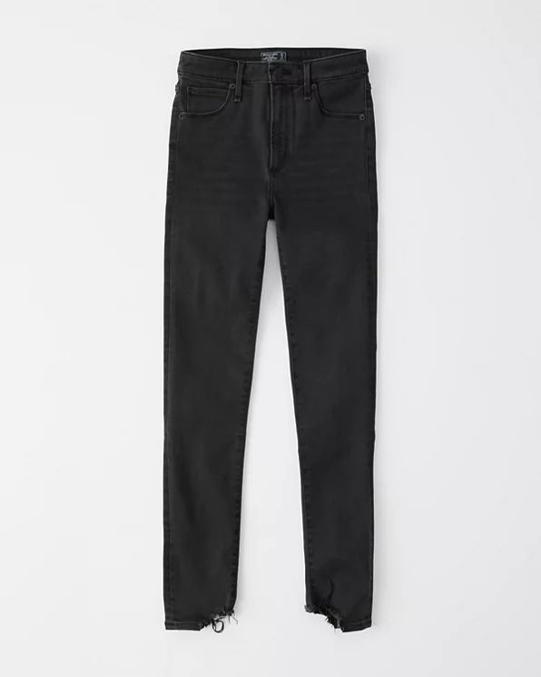 High Rise Super Skinny Ankle Jeans | Abercrombie & Fitch (US)