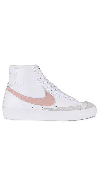 Blazer Mid '77 Vintage Sneaker in White, Pink Oxford, Black, Summit White, & Orange | Revolve Clothing (Global)