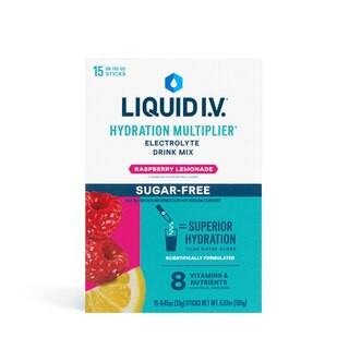 Liquid I.V. Hydration Multiplier Electrolyte Drink Mix, Sugar Free, Raspberry Lemonade, 15 CT | CVS Health
