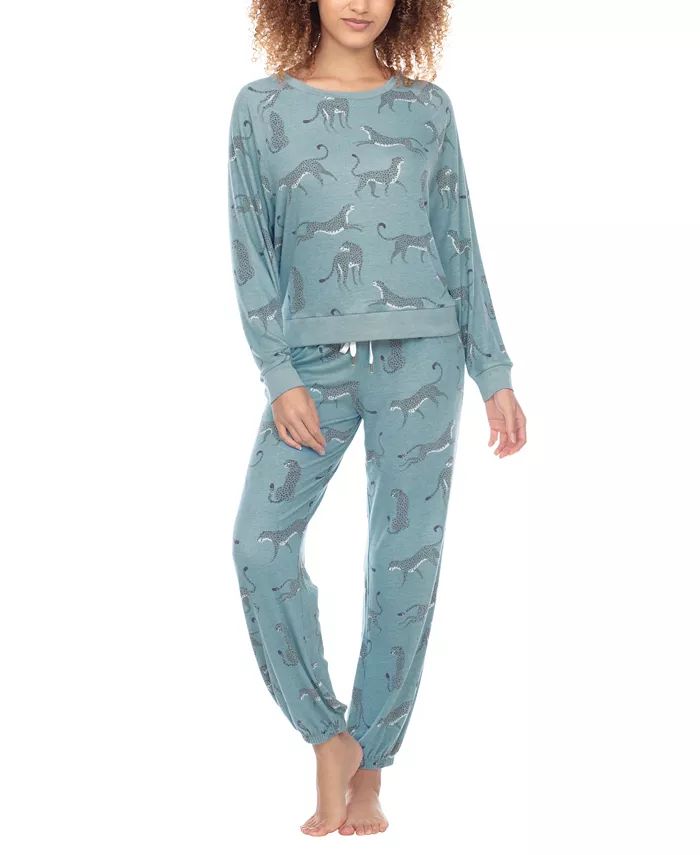 Honeydew Women's Printed Brushed Jersey Lounge Set - Macy's | Macy's