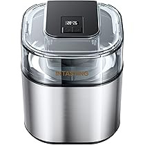 INTASTING Ice Cream Maker, 1.6 Quart Frozen Yogurt-Sorbet, for Homemade Ice Cream, Gelato, Stainless | Amazon (US)