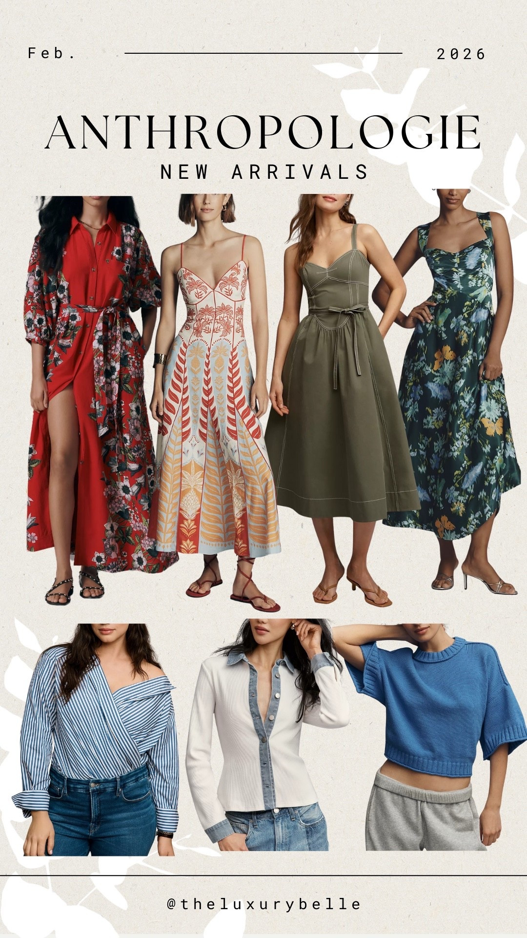 Anthropologie—new arrivals for spring! 

#LTKootd #LTKgrwm #LTKSeasonal