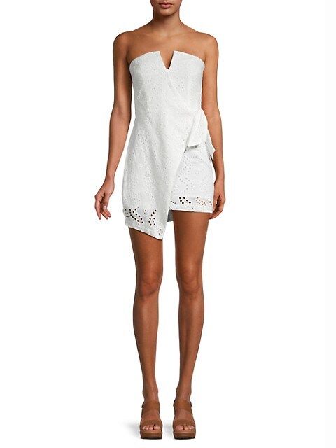 Raiza Eyelet Strapless Mini Dress | Saks Fifth Avenue OFF 5TH