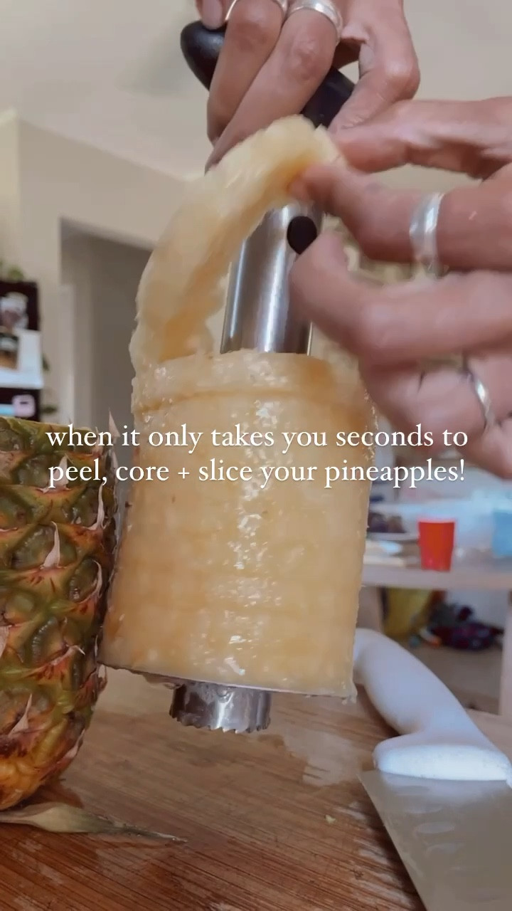 my favorite kitchen tool! peel, core + slice your pineapples in seconds!🍍 

#LTKFind #LTKhome #LTKfamily