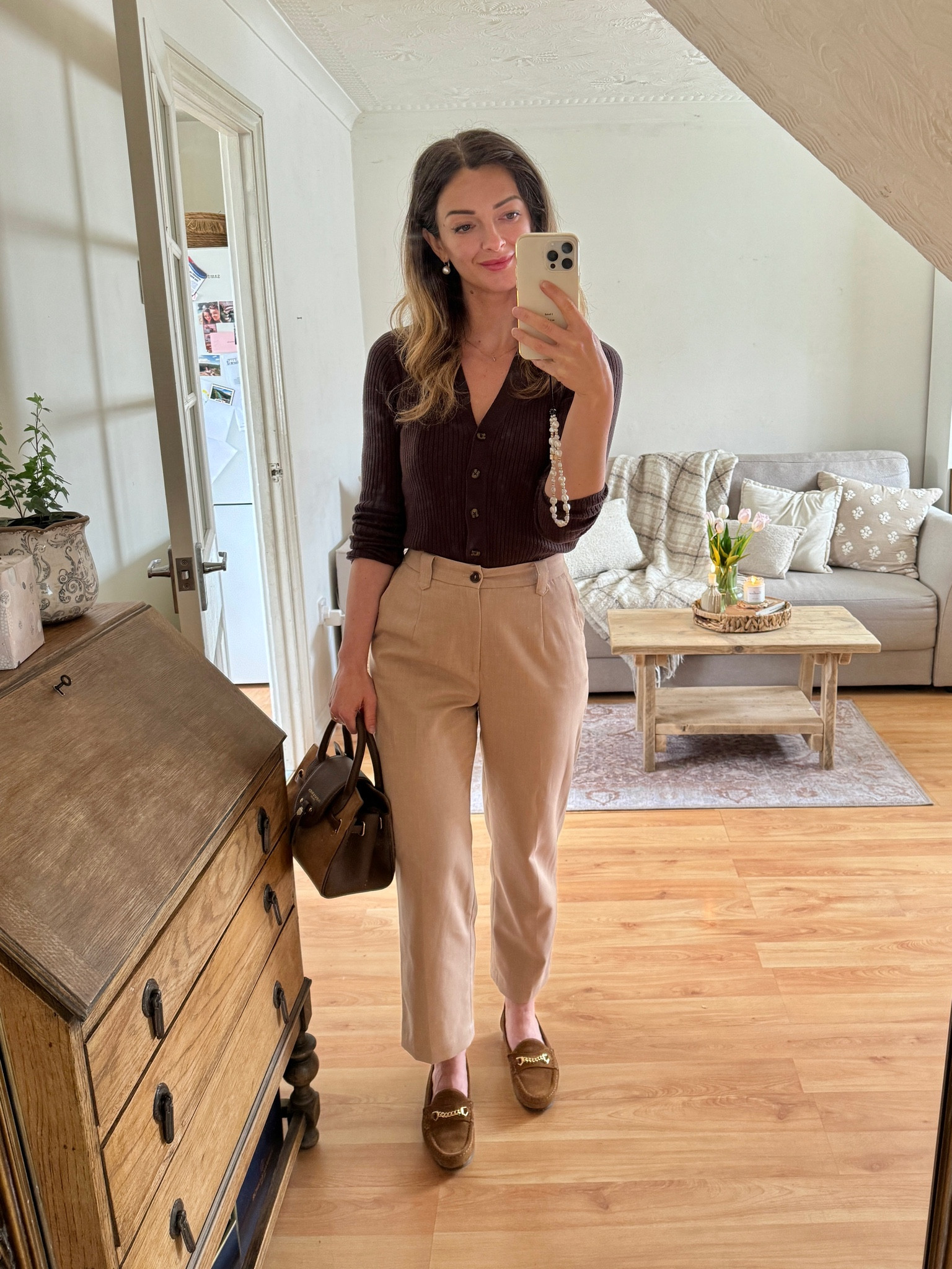 Brown & beige outfit 😋