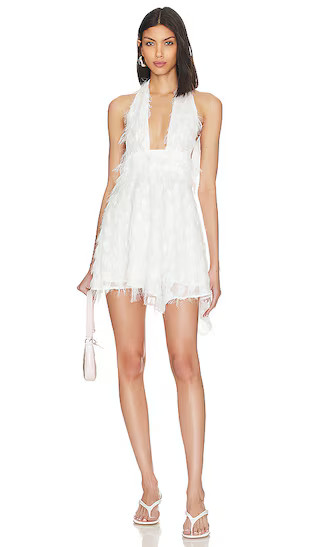 Isolde Mini Dress in White | Revolve Clothing (Global)