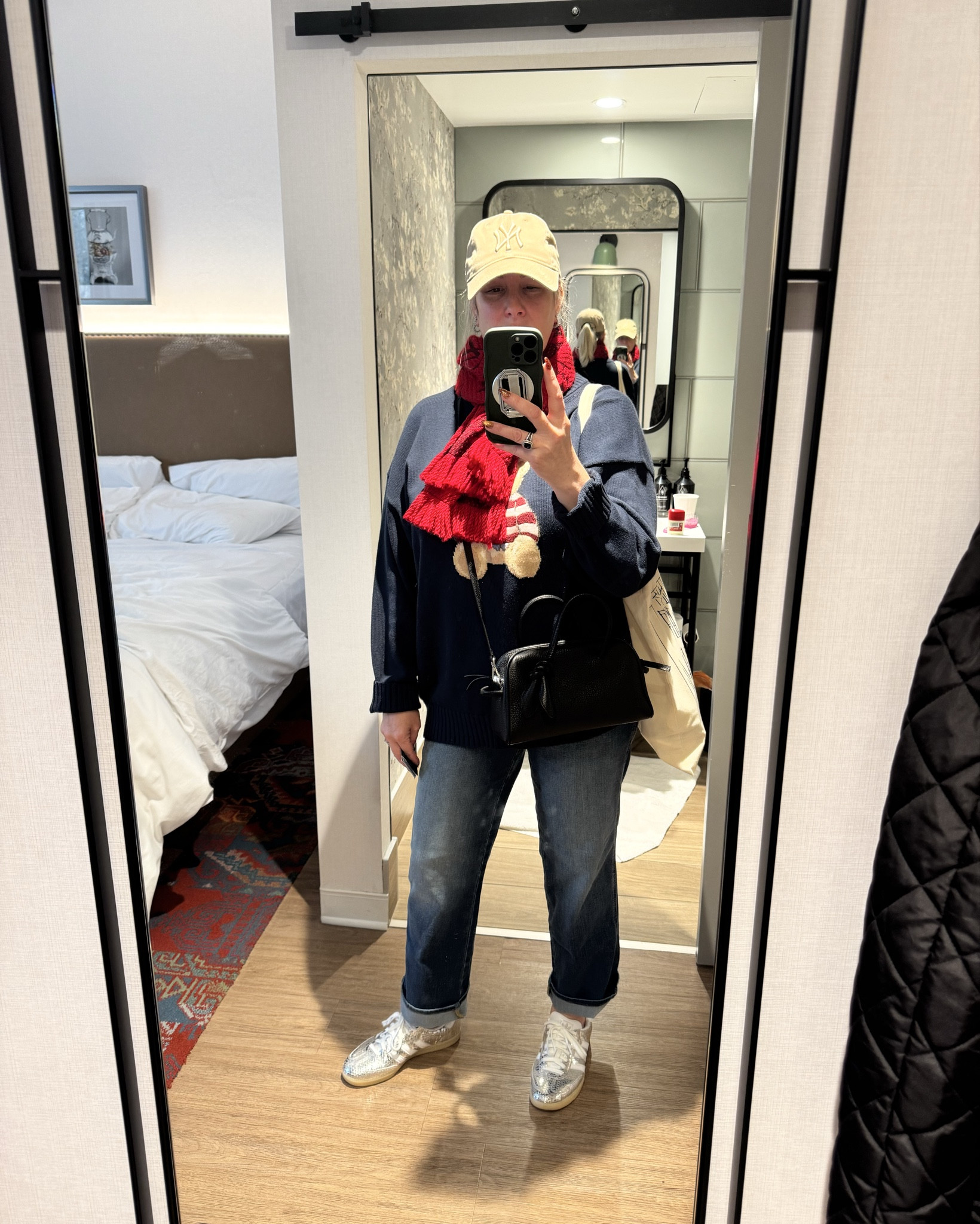 Fits for New York!  It was chilly!!!  

🔎 New york outfits, outfits for New York, tesdy bear sweaters, artizia outfits, outfits for travel, cozy outfits for chilly weather, travel outfits, new york city outfits, designer bags in the wild,  styled with bags

#LTKootd #LTKdayinmylife #LTKMidsize