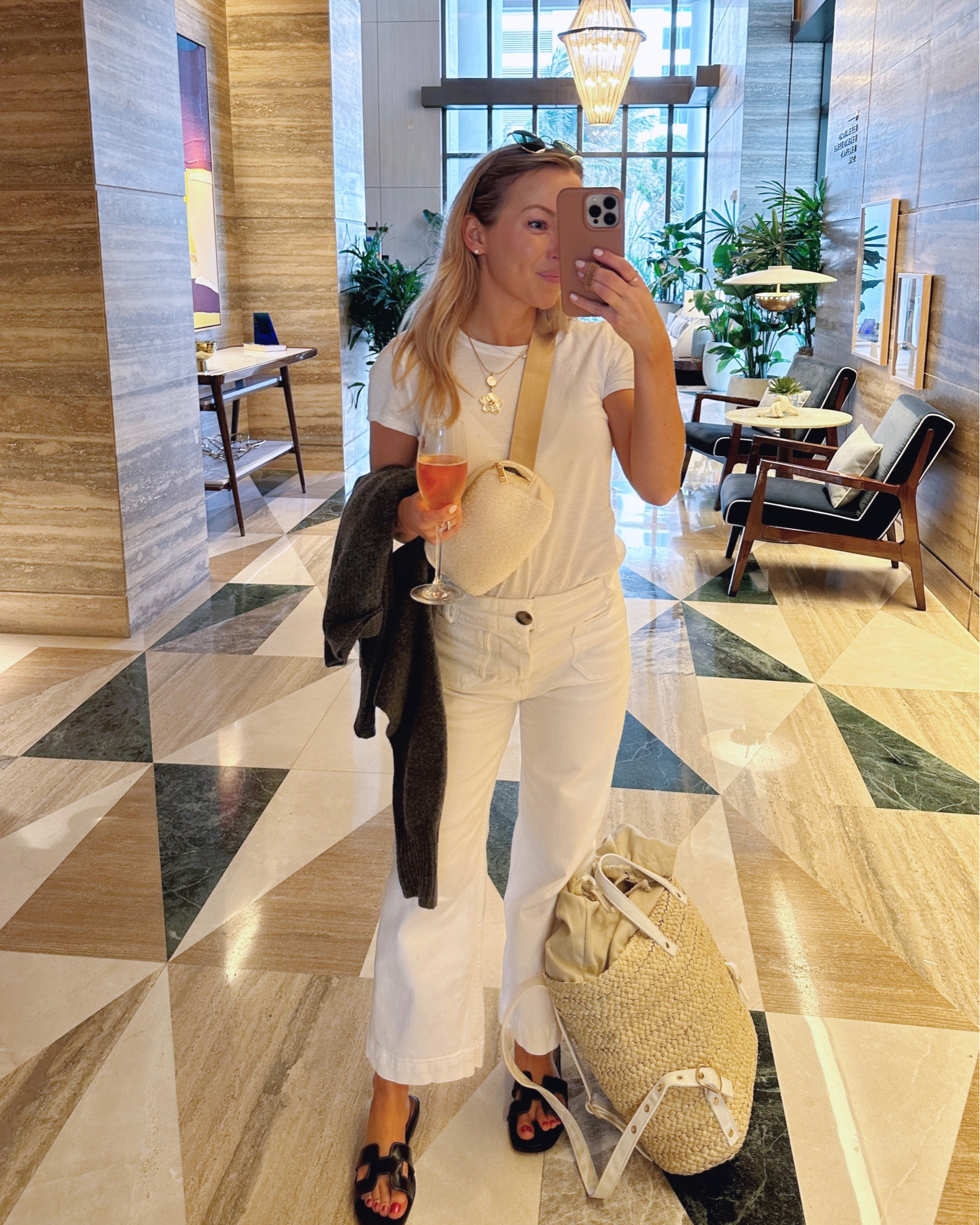 White cropped jeans from Anthropologie. In the 25 Petite, they run true to size! 🤍 #whitejeans #Anthropologie 

#LTKSeasonal #LTKSpringSale #LTKsalealert