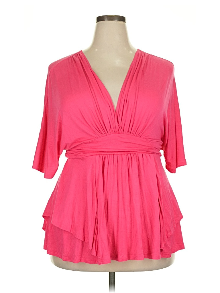 Assorted Brands Pink 3/4 Sleeve T-Shirt Size XXL - 52% off | ThredUp (US)