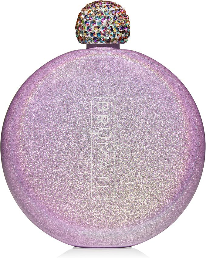 BruMate Glitter Women's Flask - 5oz Stainless Steel Flask for Liquor & Spirits - Pocket & Purse -... | Amazon (US)